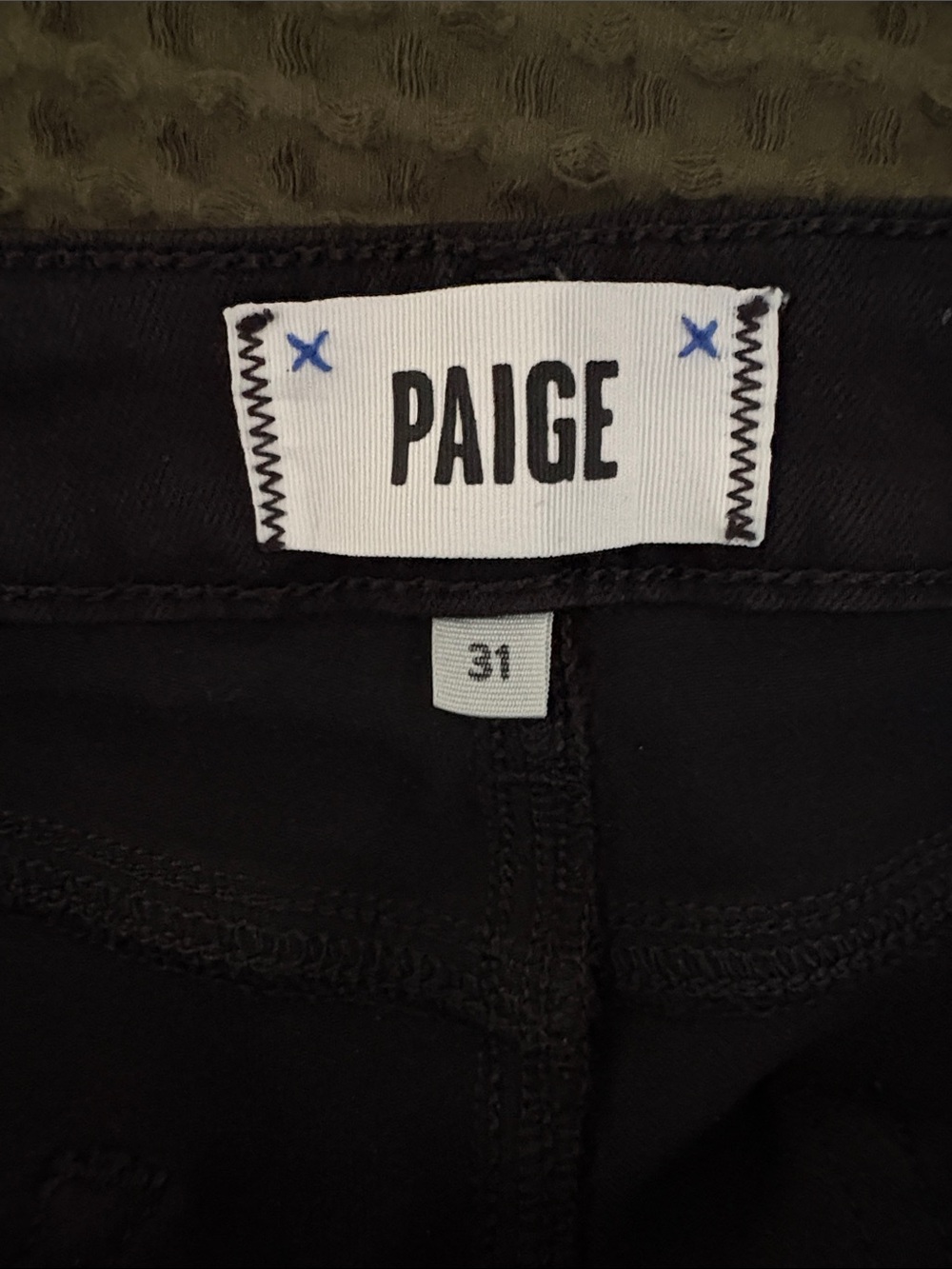 PAIGE Dark Black skyline Bootcut Jeans - Picture 5 of 5